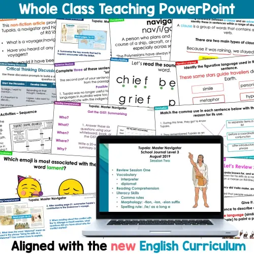 Tupaia Whole Class Reading Activities b Tupaia Whole Class Reading Activities b