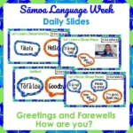 Samoa Language Week Whole-Class Teaching Daily Slides a