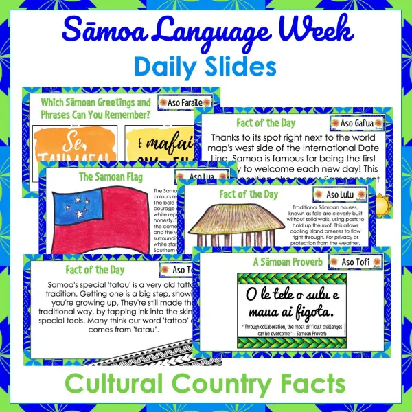 Samoa Language Week Whole-Class Teaching Daily Slides c Samoa Language Week Whole-Class Teaching Daily Slides c