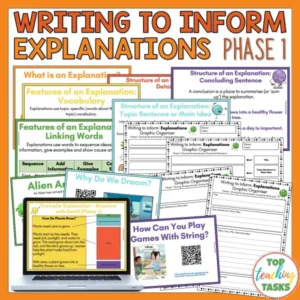 Writing to Inform: Explanation Writing Activities for Year 2-3 (Phase 1)