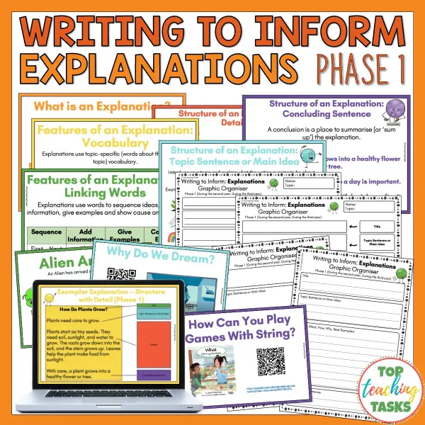 Writing to Inform - Explanations Bundle Phase 1 Writing to Inform - Explanations Bundle Phase 1