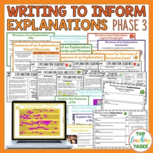Writing to Inform: Explanation Writing Activities for Year 7-8 (Phase 3)