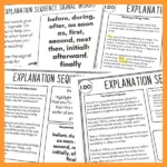 Writing to Inform - Explanations Signal Words c