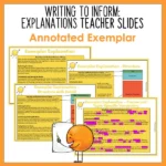 Writing to inform explanation teaching slide c