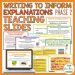 Writing to inform explanation teaching slides