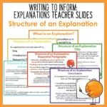 Writing to inform explanation teaching slides a