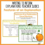 Writing to inform explanation teaching slides b