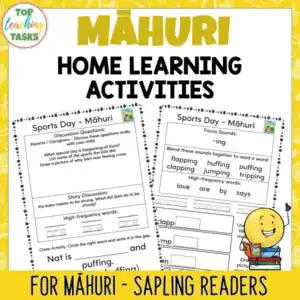 Ready to Read Phonics Plus Māhuri Sapling Home Learning Activities