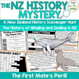 Whaling and Sealing in New Zealand: A History Mystery Scavenger Hunt Activity