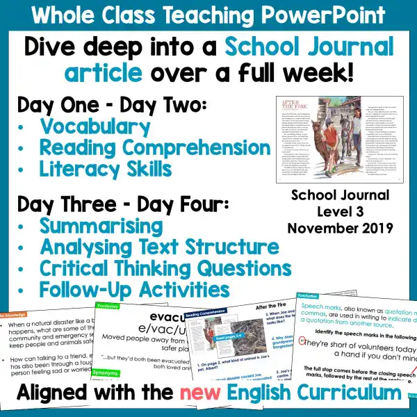 After the Fire SJ Level 3 Nov 2019 Whole Class Teaching a After the Fire SJ Level 3 Nov 2019 Whole Class Teaching a