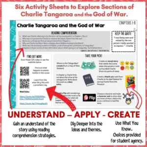 Charlie Tangaroa and the God of War Novel Study a