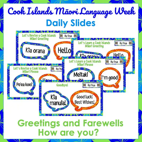 Cook Islands Māori Language Week Daily Slides a Cook Islands Māori Language Week Daily Slides a