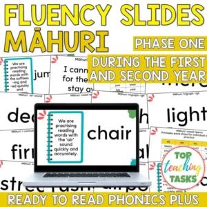 Māhuri Fluency Slides: Ready to Read Phonics Plus - Phase 1: During Year 1 and 2