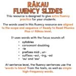 Fluency Slides - Phase 1 - Rākau b