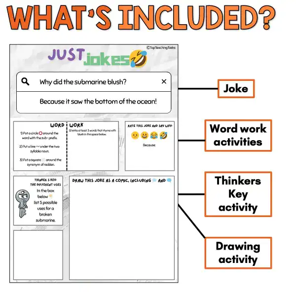 Just Jokes Working with Words Year 5 Activities b Just Jokes Working with Words Year 5 Activities b