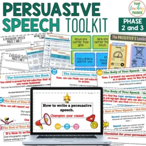 Persuasive Speech Toolkit: Whole Class Teaching Slides and Activities