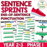 Sentence sprints punctuation activities