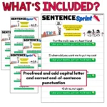 Sentence sprints punctuation activities b