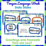 Tonga Language Week Daily Slides a