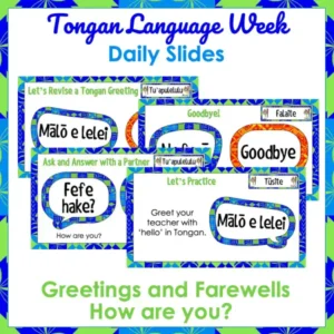 Tonga Language Week Daily Slides a