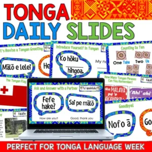 Tonga Language Week Whole-Class Teaching Daily Slides