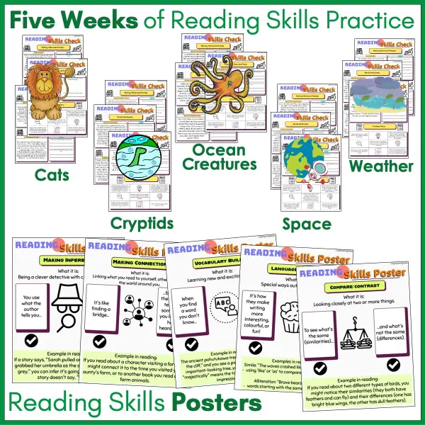 Reading Skills Practice Activities Year 4 c Reading Skills Practice Activities Year 4 c