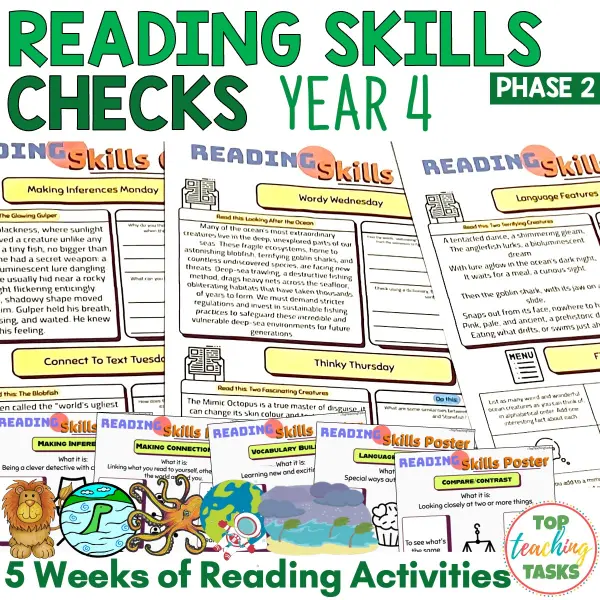 Reading Skills Practice Activities Year 4 Reading Skills Practice Activities Year 4