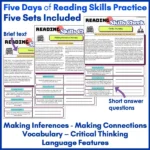 Reading Skills Practice Activities Year 7-8 b