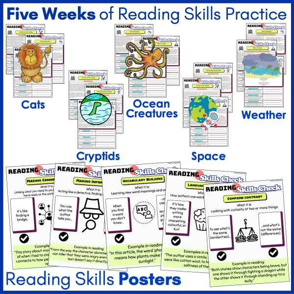 Reading Skills Practice Activities Year 7-8 c Reading Skills Practice Activities Year 7-8 c