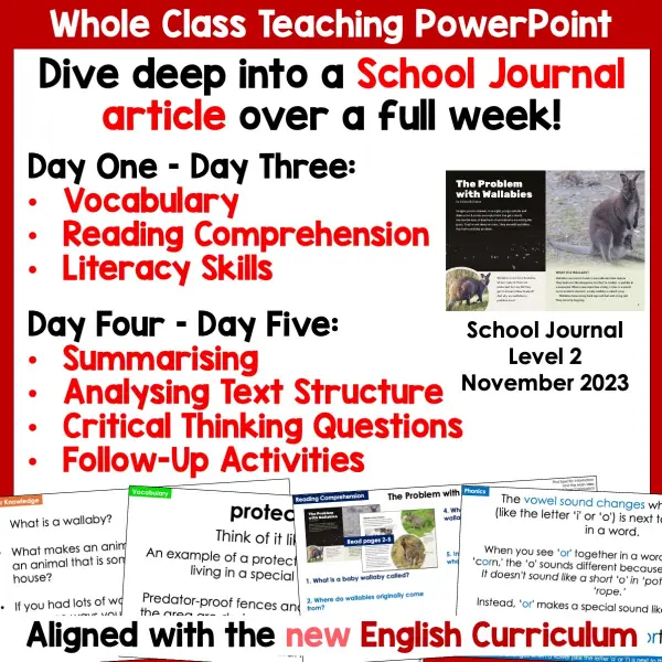 The Problem with Wallabies whole class activities a The Problem with Wallabies whole class activities a