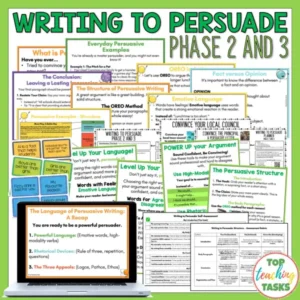 Writing to Persuade: Writing Activities for Year 4-8 (Phase 2 and 3)