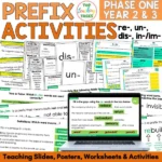 Prefixes Morphology and Spelling Activities
