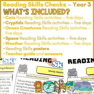 Reading Skills Check Year 3 a