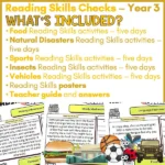Reading Skills Practice Activities Year 3 a