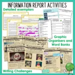 Writing to Inform - Information Report Activities phase 2 and 3 b
