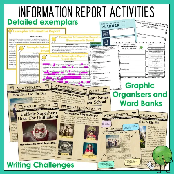 Writing to Inform - Information Report Activities phase 2 and 3 b Writing to Inform - Information Report Activities phase 2 and 3 b