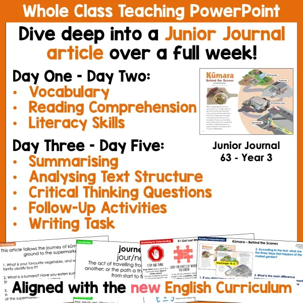 Kūmara - behind the scenes whole class a Kūmara - behind the scenes whole class a