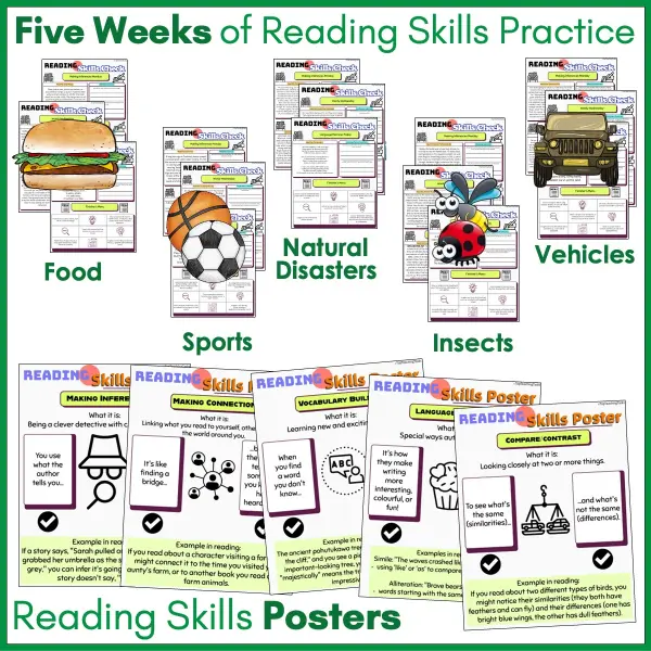 Reading Skills Practice Activities Year 4 Set B c Reading Skills Practice Activities Year 4 Set B c