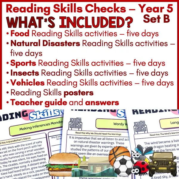 Reading Skills Practice Activities Year 5 a Reading Skills Practice Activities Year 5 a