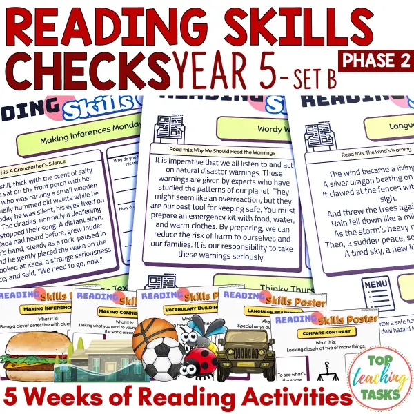 Reading Skills Practice Activities Year 5