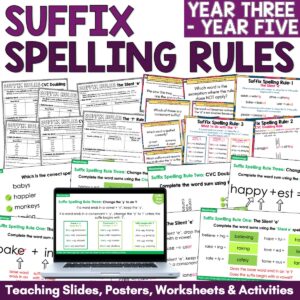 Suffix Spelling Rules: A Complete Teaching and Practice Unit for Year 3-5
