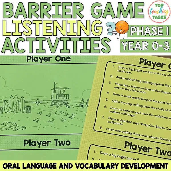 Barrier Game Listening Activities a Barrier Game Listening Activities a