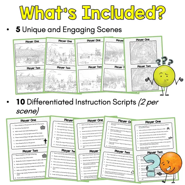 Barrier Game Listening Activities d Barrier Game Listening Activities d