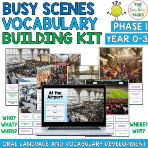 The Busy Scenes Vocabulary Building Kit - Year 0-3 (Phase One)