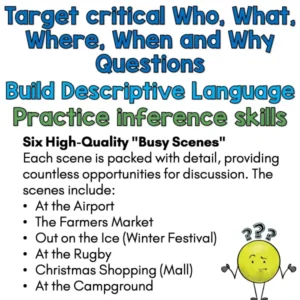 Busy Scenes Vocabulary Building Kit a