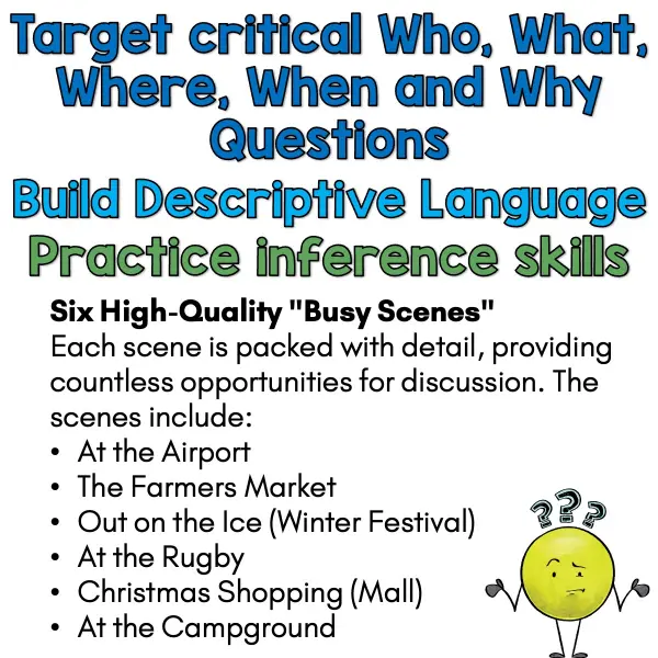 Busy Scenes Vocabulary Building Kit a Busy Scenes Vocabulary Building Kit a