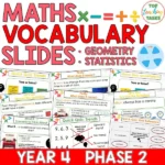 Year 4 Vocabulary Slides - Geometry and Statistics