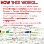 Year 4 Vocabulary Slides - Geometry and Statistics d