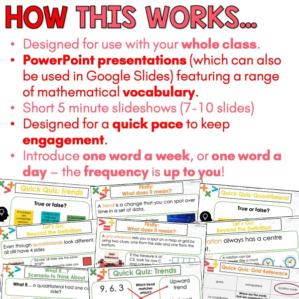Year 4 Vocabulary Slides - Geometry and Statistics d Year 4 Vocabulary Slides - Geometry and Statistics d