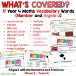 Year 4 Vocabulary Slides - Number and Algebra a